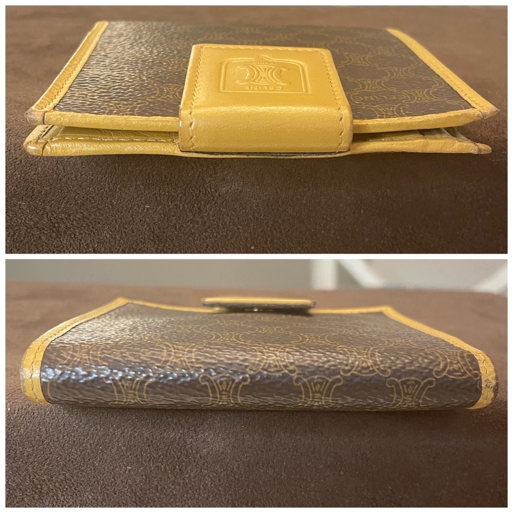 Celine Macadam Compact Wallet Brown And Tan - image 4